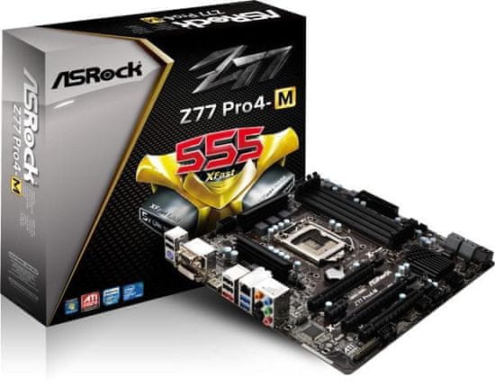 ASRock Matična plošča Asrock Z77 PRO4-M, VGA, LGA 1155