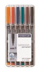 Staedtler Permanentni flomaster Lumocolor B 314/6, set 6