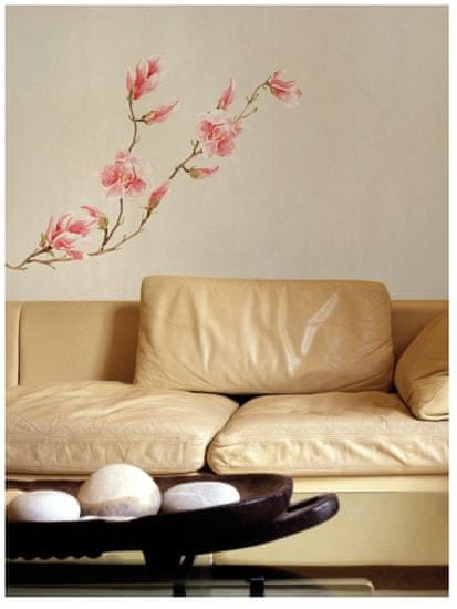 Crearreda Stenska dekorativna nalepka, magnolija