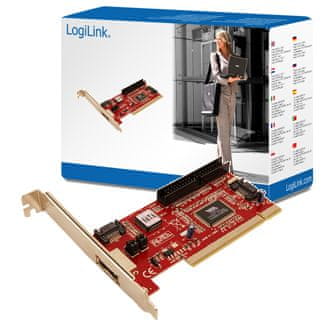 LogiLink PCI kartica PC0005A, 2x SATA + 1x e-SATA + 1x IDE