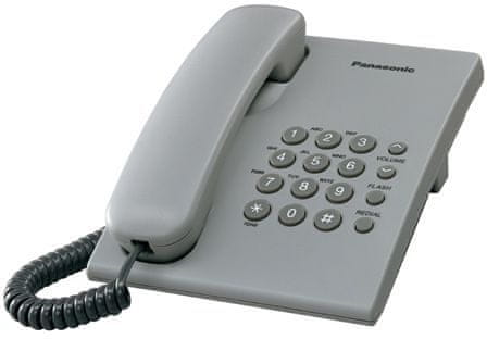 Panasonic KX-TS500FXH žični telefon, siv - Odprta embalaža