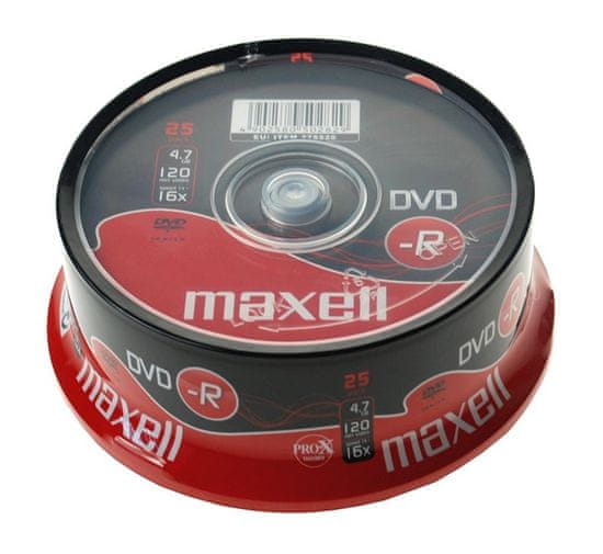 Maxell DVD-R medij 4,7GB 16X 25 na osi