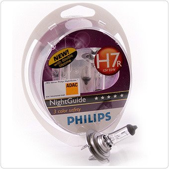 Philips Par žarnic 12V - H7R – 55W Night Guide