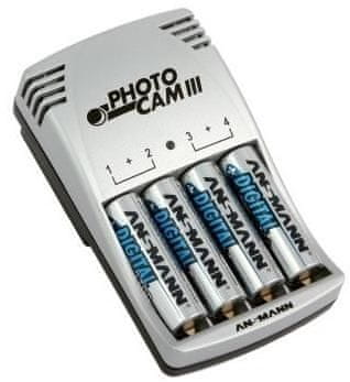 Ansmann Polnilec baterij Photo Cam III (4 x 2850mAh)