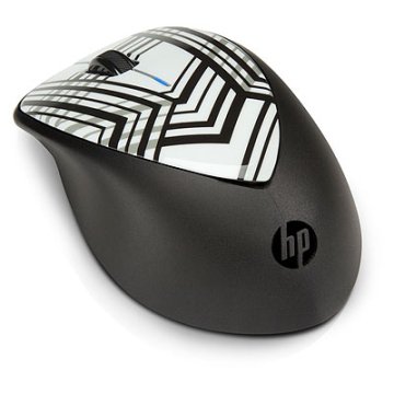 HP Brezžična laserska miška X4000, Zebra Fade (H2F41AA)