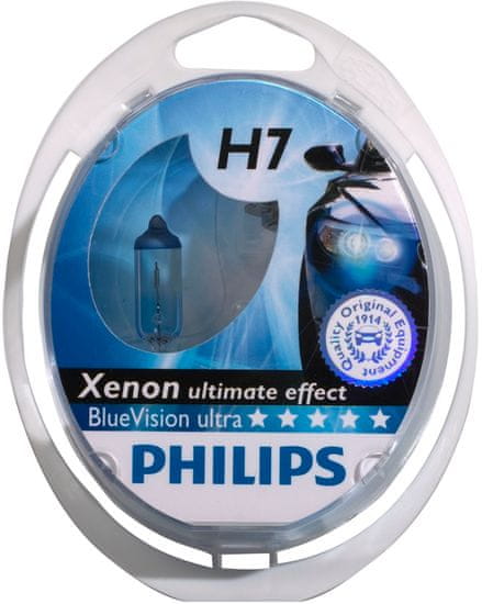 Philips žarnica BlueVision Ultra H7 (par)
