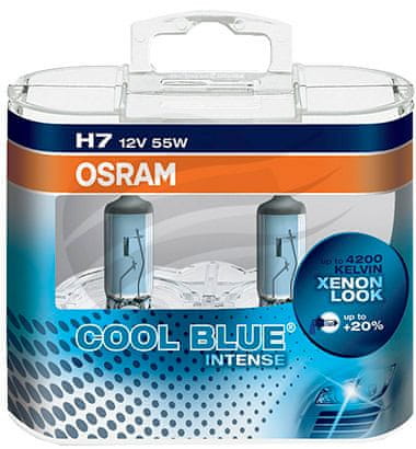 Osram par žarnic 12V - H7 - 55W Cool Blue Intense