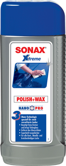 Sonax Politura + vosek Sonax Xtreme NanoPro 3, 500 ml