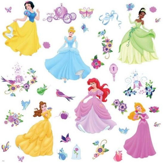 Disney Stenska dekoracija Princeske, 46 cm