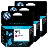 HP komplet treh kartuš Designjet 711, magenta (CZ135A)