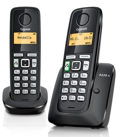 Gigaset brezvrvični telefon A220A Duo