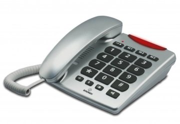 Brondi Vrvični telefon Bravo 10, srebrn