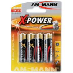 Baterije Alkaline Mignon AA X-Power, 4 kom