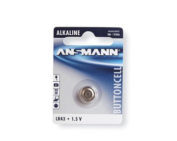 Ansmann Baterija LR43 gumbasta alkalna, 1 kos