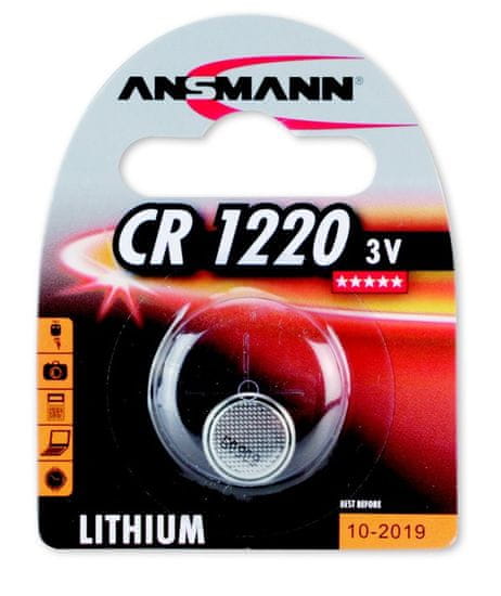 Ansmann Baterija CR1220, 1 kos