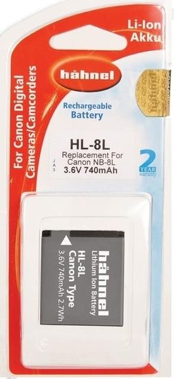 Hähnel Baterija Hahnel Li-Ion NB-8L (HL-8L), za Canon