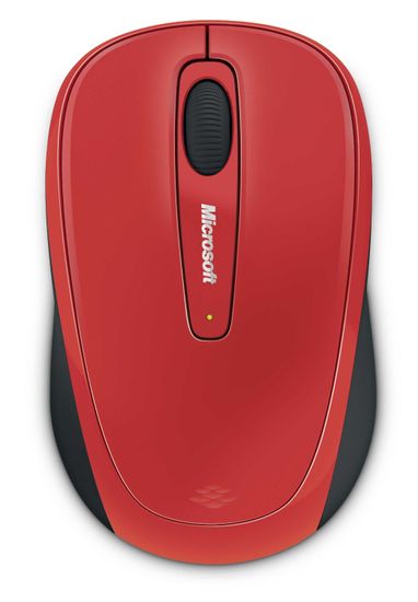 Microsoft brezžiča miška Mobile 3500 Mac/Win, rdeča