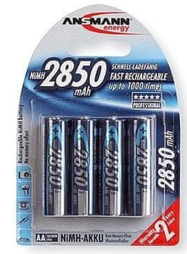 Ansmann baterija Mignon 4 x AA 2850mAh