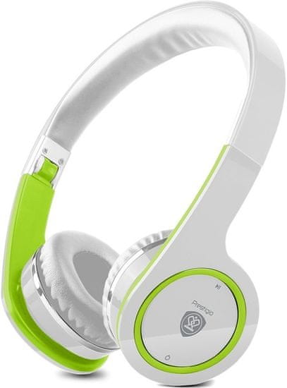 Prestigio Slušalke Prestigo PBHS1, belo-zelene (PBHS1WG)