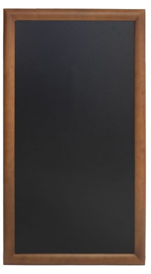 Securit Dolga črna kredna tabla Securit, rjav okvir, 56 x 150 cm