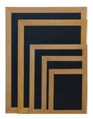 Securit Črna kredna tabla Woody, tik okvir, 60 x 80 cm