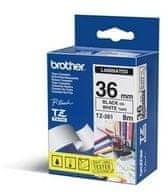 Brother Trak Brother TZe261 bel/črn 36mm