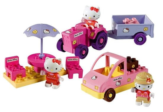 BIG Kocke Playbig Bloxx Hello Kitty mali set, sort