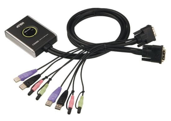 Aten Preklopnik CS682 DVI/USB/AUDIO za nadzor dveh računalnikov