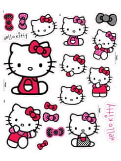Stenske nalepke Hello Kitty, 36 nalepk