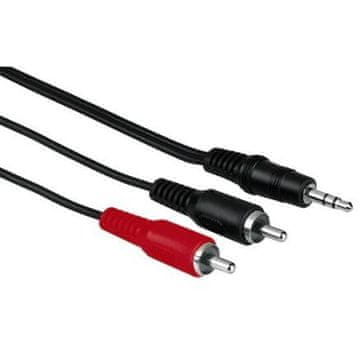 Kabel avdio 3,5 mm jack - 2x RCA 2 m