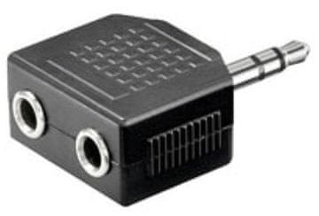 Sinnect Adapter audio 3,5 mm Stereo Jack na 2x Jack M/F/F (14.102)