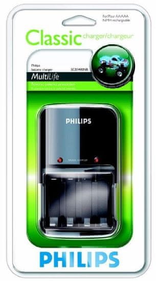 Philips Polnilec baterij SCB1400NB + 4 × 2300mAh R6B4A230