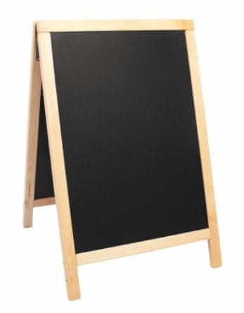 Securit ulična črna kredna tabla Duplo, plain, 55 x 85 cm