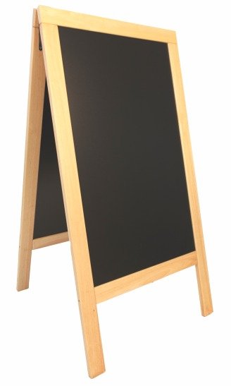 Securit ulična črna kredna tabla Sandwich, plain, 70 x 138 cm
