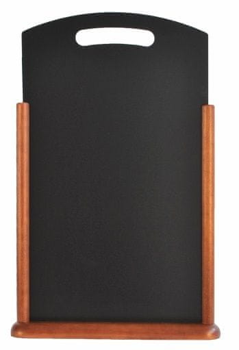 Securit Namizna kredna tabla Handle TTDBLA, rjavi okvir, 21 x 45 cm
