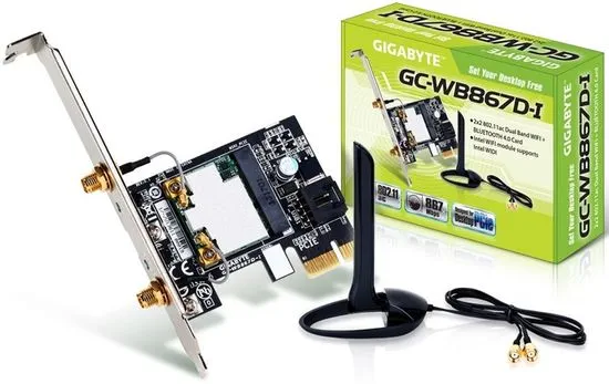 Gigabyte brezžična PCI-E mrežna kartica Gigabyte GC-WB867D-I + Bluetooth 4.2