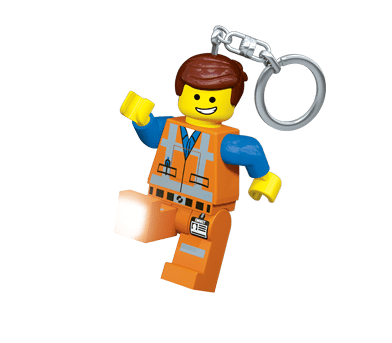 LEGO The Movie Emmet obesek za ključe z led lučjo