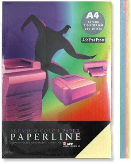 Paperline PisarniÅ¡ki papir A4, pastelen, 250 listov