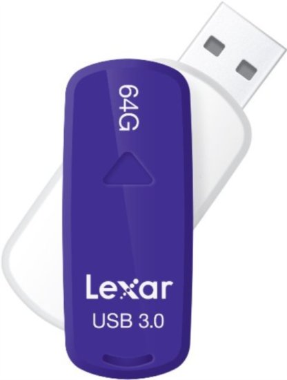 Lexar Prenosni USB disk Lexar JumpDrive S33 64 GB, vijoličen (LJDS33-64GABEU)