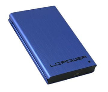 LC Power Zunanje aluminijasto ohišje za trdi disk 6,35 cm (2,5") LC-25U3-XL SATA I/II, modro