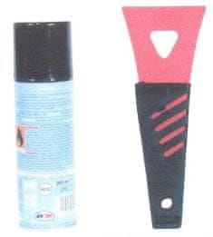 Sprej za odmrznitev stekla in strgalo za led