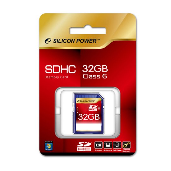 Silicon Power Secure Digital (SDHC) kartica SDHC Class 6 32 GB