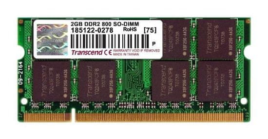 Transcend Pomnilnik (RAM) za prenosnik DDR2 SO-DIMM 2 GB 800 MHz (JM800QSU-2G)