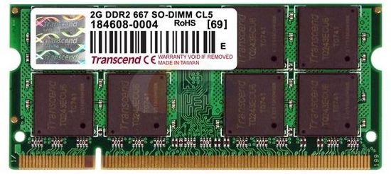Transcend Pomnilnik (RAM) za prenosnik DDR2 SO-DIMM 2 GB 667 MHz (JM667QSU-2G)