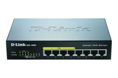 D-Link Gigabitni switch D-Link DGS-1008P, 8-portni