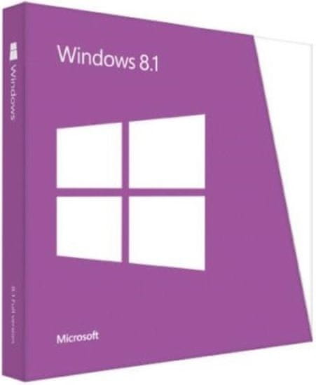 Microsoft Windows 8.1, FPP, 32/64-bitni, angleški, DVD (WN7-00580)