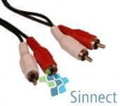 Sinnect Kabel audio RCA Stereo 2xM/2xM 1,5 m (14.105)