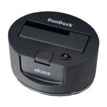 Akasa Priklopna postaja za 2,5" in 3,5" SATA diske akasa DuoDock (AK-IC008-BK)