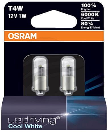 Osram žarnica LED 12V - 1W Ba9s 6000 K T4W