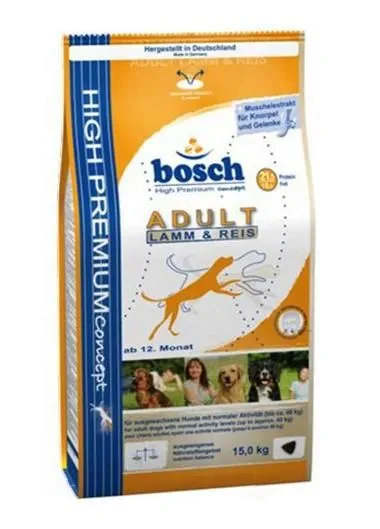 Bosch hrana za pse, jagnjetina in riž, 15 kg
